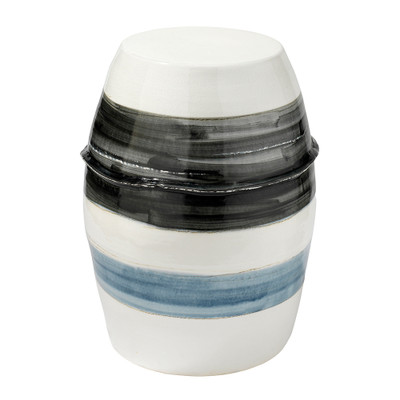 Jamie Young Horizon Striped Ceramic Side Table