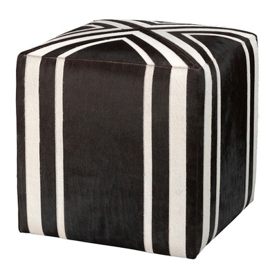 Jamie Young Nantucket Criss Cross Hide Ottoman