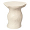 Jamie Young Sculpt Fiber Glass Side Table - Cream White