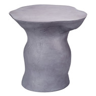 Jamie Young Sculpt Fiber Glass Side Table - Steel Grey