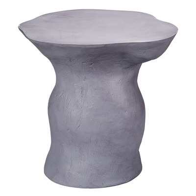 Jamie Young Sculpt Fiber Glass Side Table - Steel Grey