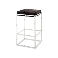 Jamie Young Shelby Hide Bar Stool - Espresso