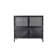 Jamie Young Vitrino 4 Door Iron Side Table