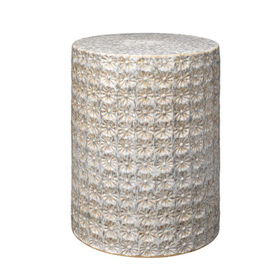 Jamie Young Wildflower Ceramic Side Table - Cream