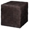 Jamie Young Woven Leather Ottoman - Dark Grey