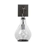Jamie Young Tear Drop Hanging Wall Sconce - Clear Glass And Bronze