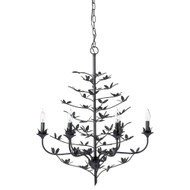 Jamie Young Blooming Iron Chandelier - Black