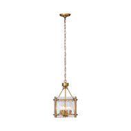 Jamie Young Glenn Small Square Metal Chandelier - Antique Brass