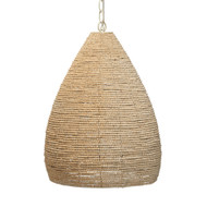 Jamie Young Gulf Wood Beaded Light Pendant