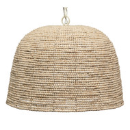 Jamie Young High Tide Wood Beaded Light Pendant