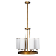 Jamie Young Kingdom Glass Chandelier - Antique Brass