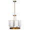 Jamie Young Kingdom Glass Chandelier - Antique Brass