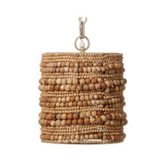 Jamie Young Strand Wood Beaded Pendant - Natural