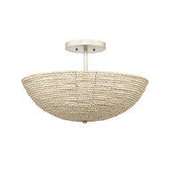 Jamie Young Tsunami Wood Semi Flush Mount