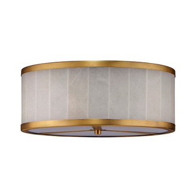Jamie Young Upsala Alabaster Flush Mount Ceiling Light - Large
