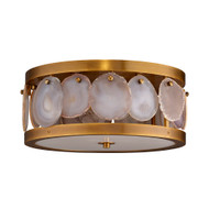 Jamie Young Upsala Agatge Flush Mount Ceiling Light - Small