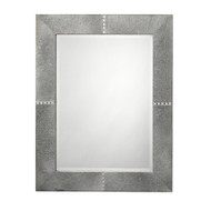 Jamie Young Cross Stitch Rectangle Hide Mirror - Grey