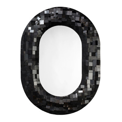 Jamie Young Enigma Iron Oval Mirror