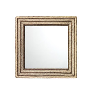 Jamie Young Evergreen Braided Seagrass Square Mirror - Natural