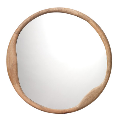 Jamie Young Organic Mango Wood Round Mirror