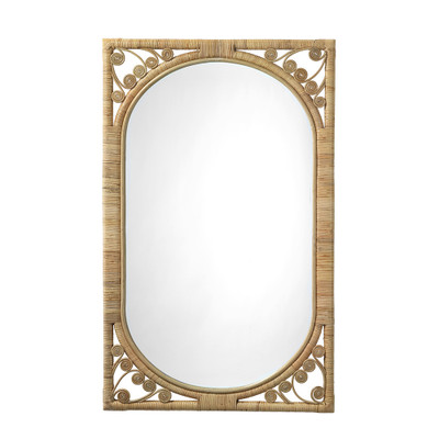 Jamie Young Primrose Rattan Mirror