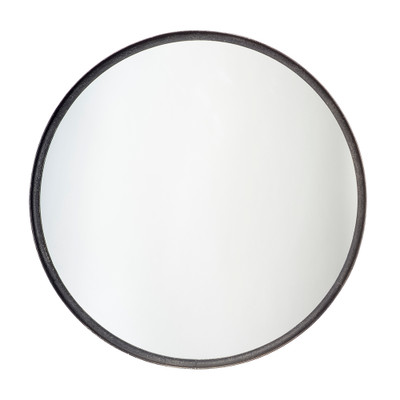 Jamie Young Refined Iron Round Mirror - Black