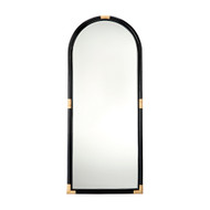 Jamie Young Saltwater Rattan Floor Mirror - Black