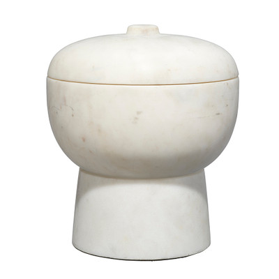 Jamie Young Bennett Marble Large Storage Bowl W/ Lid