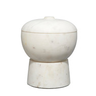 Jamie Young Bennett Marble Medium Storage Bowl W/ Lid