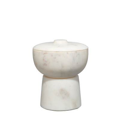 Jamie Young Bennett Marble Small Storage Bowl W/ Lid