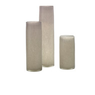 Jamie Young Gwendolyn Hand Blown Glass Vases - Set Of 3 - Grey