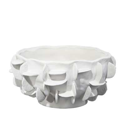 Jamie Young Helios Ceramic Bowl - White