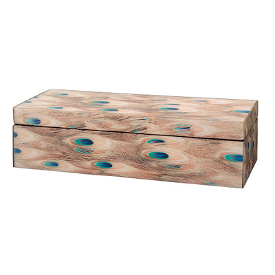 Jamie Young Plume Peacock Decorative Box