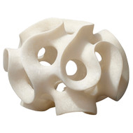 Jamie Young Ribbon Resin Sphere - White