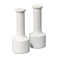 Jamie Young Trumpet Marble Candlesticks - Set Of 2