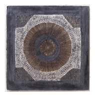 Jamie Young Batik Square Framed Wall Art - Indigo Paper