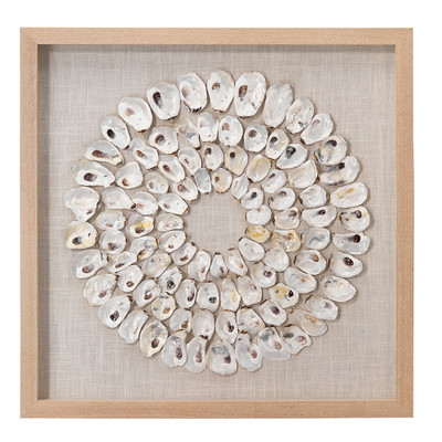 Jamie Young Maldives Framed Wall Art - White Abalone Shells