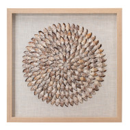 Jamie Young Riviera Framed Wall Art - Beige Simnia Shell