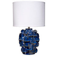 Jamie Young Helios Ceramic Table Lamp - Blue