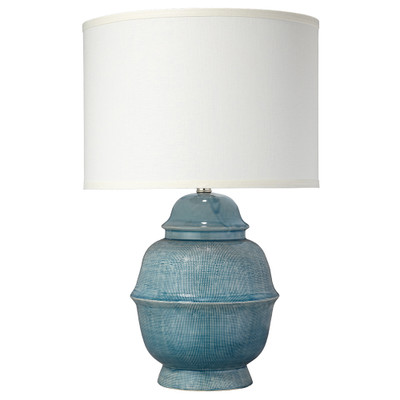 Jamie Young Kaya Ceramic Table Lamp - Blue
