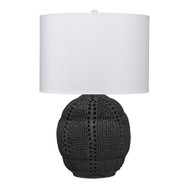 Jamie Young Lunar Polyresin Table Lamp - Black
