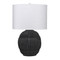 Jamie Young Lunar Polyresin Table Lamp - Black