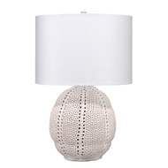 Jamie Young Lunar Polyresin Table Lamp - White