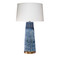 Jamie Young Pleated Ceramic Table Lamp - Blue