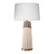 Jamie Young Pleated Ceramic Table Lamp - Cream
