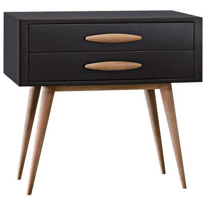 CFC Taylor Nightstand - Noir W/ Unfinished Handles And Legs