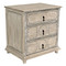 CFC Livingston Nightstand - Grey Wash Wax W/ Stencil Marks