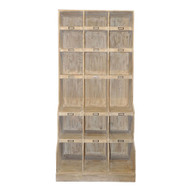 CFC Wine Cabinet - Grey Wash Wax