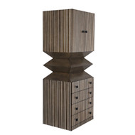 CFC Byrde Cabinet - Light Shellac W/ White In The Grooves