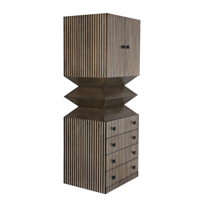 CFC Byrde Cabinet - Light Shellac W/ White In The Grooves